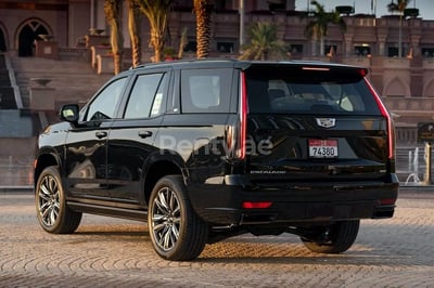 Schwarz Cadillac Escalade zur Miete in Abu-Dhabi 1