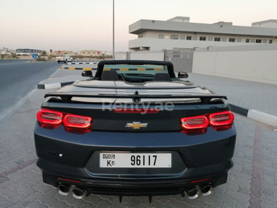 Black Chevrolet Camaro for rent in Abu-Dhabi 1