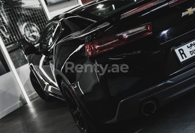 Black Chevrolet Camaro for rent in Sharjah 1