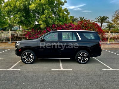 Black Chevrolet Tahoe for rent in Abu-Dhabi 1