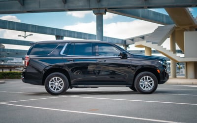 Black Chevrolet Tahoe for rent in Sharjah 1