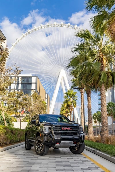 Black GMC Yukon AT4 for rent in Abu-Dhabi 0