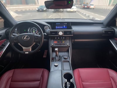 Black Lexus IS for rent in Abu-Dhabi 1