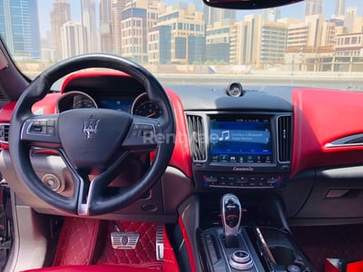 Black Maserati Levante for rent in Abu-Dhabi 1