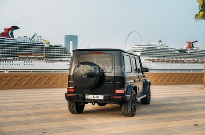 Black Mercedes G class for rent in Dubai 0