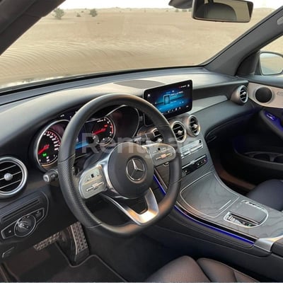 Grey Mercedes GLC for rent in Dubai 1