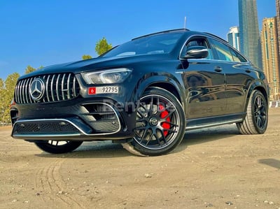 Black Mercedes GLE 63 S AMG for rent in Abu-Dhabi 0