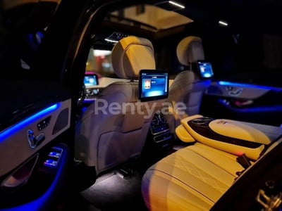 Black Mercedes S 560 for rent in Sharjah 1