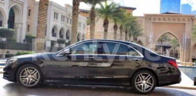 Black Mercedes S Class for rent in Sharjah 0