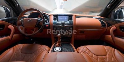 Black Nissan Patrol for rent in Sharjah 1