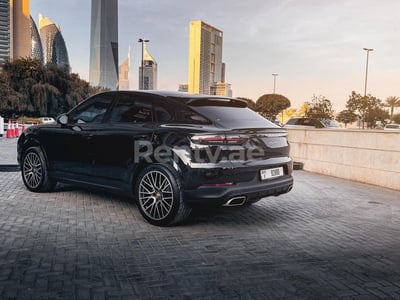 Black Porsche Cayenne for rent in Sharjah 1