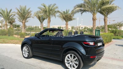 Black Range Rover Evoque for rent in Dubai 0