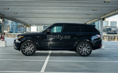 Black Range Rover Sport for rent in Abu-Dhabi 1