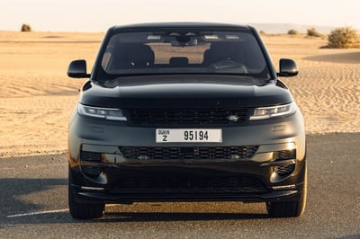 أسود Range Rover Sport للإيجار في أبو ظبي 0