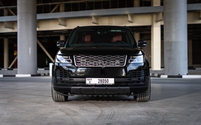 Black Range Rover Vogue for rent in Dubai 0