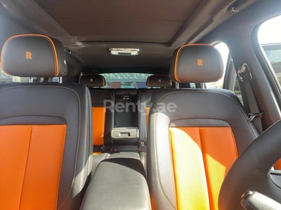 Black Rolls Royce Cullinan Black Badge for rent in Sharjah 0