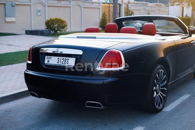 Black Rolls Royce Dawn Black Badge for rent in Abu-Dhabi 1