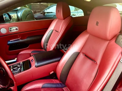 Black Rolls Royce Wraith for rent in Abu-Dhabi 1