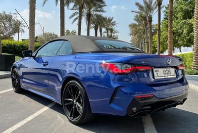 Blau BMW 4 Series, 440i zur Miete in Abu-Dhabi 0