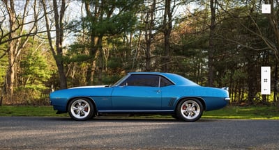 Azul Chevrolet Camaro en alquiler en Sharjah 1