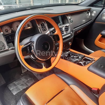 Синий Rolls Royce Wraith в аренду в Дубай 1