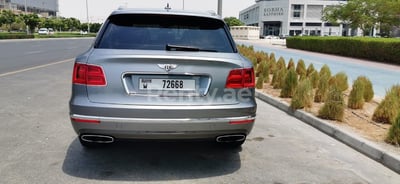 Silver Grey Bentley Bentayga for rent in Sharjah 1