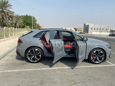 Grey Audi QRS8 for rent in Sharjah 0