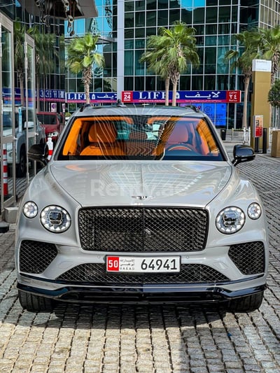 Grey Bentley Bentayga for rent in Sharjah 0