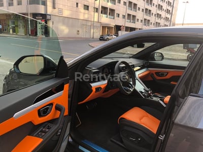 Grey Lamborghini Urus for rent in Dubai 0