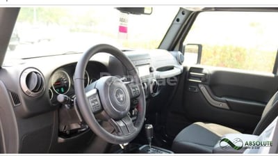 Grey Jeep Wrangler for rent in Sharjah 1