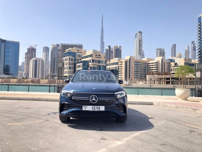 Grey Mercedes EQA FULL ELECTRIC for rent in Dubai 1