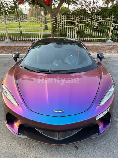 Purple Mclaren GT for rent in Dubai 0