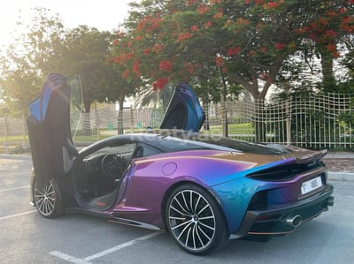 Purple Mclaren GT for rent in Sharjah 1