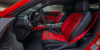 Red Chevrolet Camaro for rent in Sharjah 1