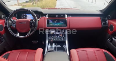 Красный Range Rover Sport  Autobiography в аренду в Абу-Даби 0