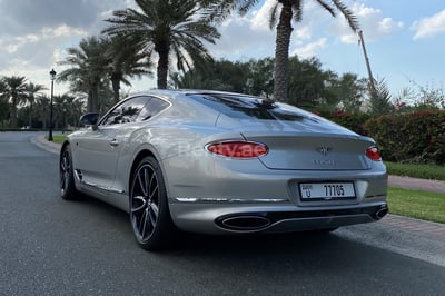 Silver Bentley Continental GT for rent in Sharjah 1