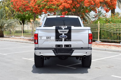 Silver Ford F150 Shelby for rent in Sharjah 1