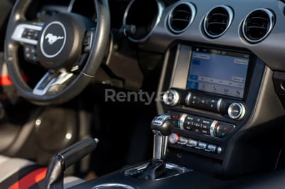 Red ZZZ Ford Mustang Cabrio for rent in Abu-Dhabi 0