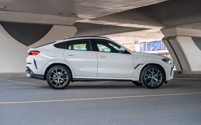 White BMW X6 for rent in Dubai 1