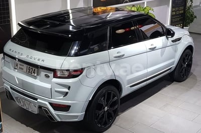 White Range Rover Evoque for rent in Dubai 1