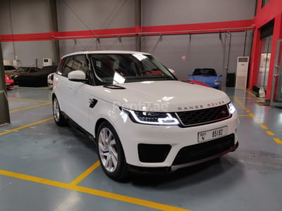 أبيض Range Rover Sport HSE للإيجار في دبي 0