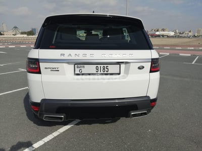 White Range Rover Sport for rent in Abu-Dhabi 1