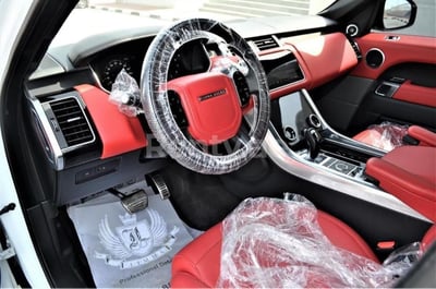 White Range Rover Sport for rent in Sharjah 0