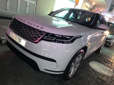 White Range Rover Velar for rent in Sharjah 0