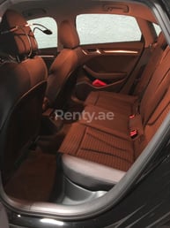 Black Audi A3 for rent in Abu-Dhabi 3