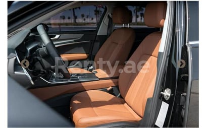 Beige Audi Q8 for rent in Abu-Dhabi 2