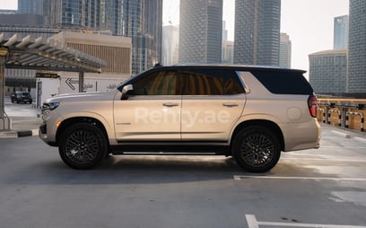 Beige Chevrolet Tahoe for rent in Dubai 1