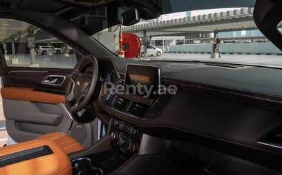 Beige Chevrolet Tahoe for rent in Dubai 3