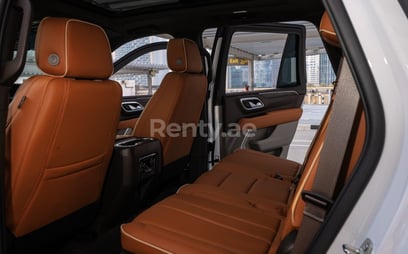 Beige Chevrolet Tahoe for rent in Dubai 5