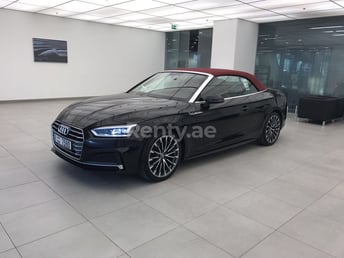 Black Audi A5 for rent in Abu-Dhabi 0